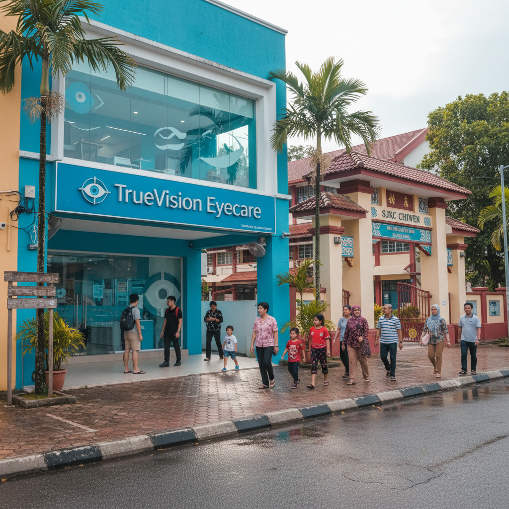 TrueVision Eyecare Bahau ( SJKC Chiwen Entrance ) 1 TrueVision Eyecare Bahau - Perkhidmatan Penjagaan Mata di Masuk SJKC Chiwen